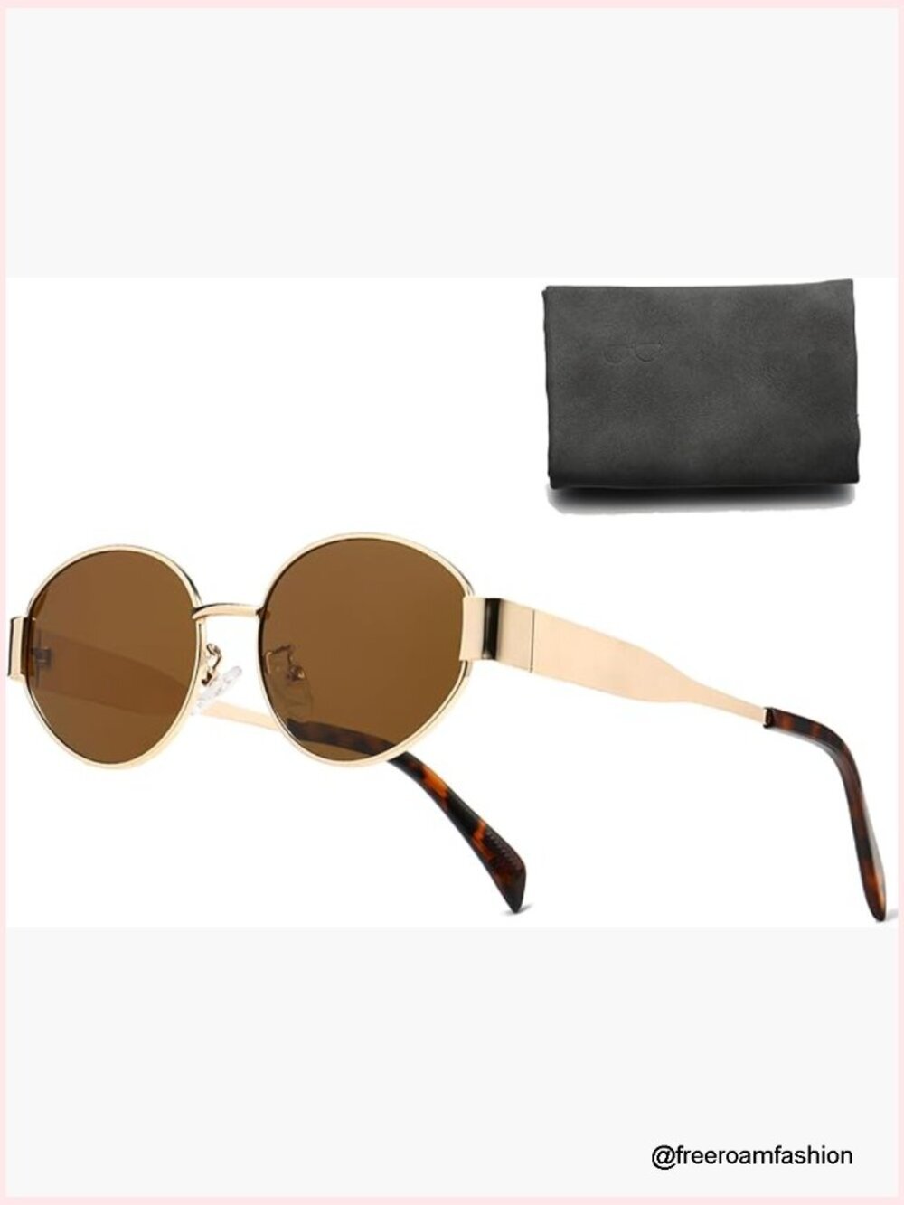 Retro Oval Sunglasses UV400 Protection Polarized Lens Classic Shades